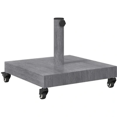 Image of vidaXL Outdoor Umbrella Bases Dark wood 45 x 32 cm