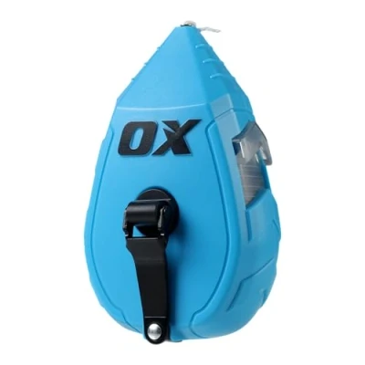 Image of OX Contractor 30m/100&#039; ABS Chalk Reel Basic Bold Line / 1:1 Gear Ratio