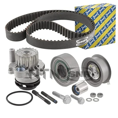 Image of 038109119D, 038109119M, 038109119N, 038109243, 038109243D Water Pump + Timing Belt Kit SNR KDP457.680 25mm VOLKSWAGEN: Golf 4, Bora Saloon