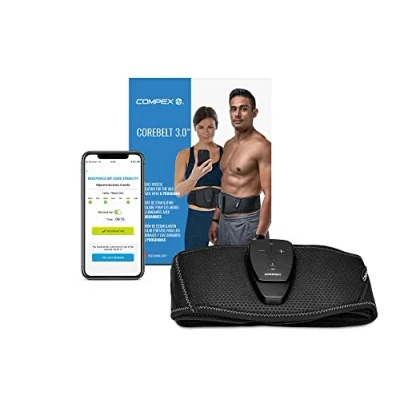 Image of COMPEX Corebelt 3.0 Muscular electrostimulation belt 200 intensity levels Tone your abs and strengthen abdominal muscles Stimulates lumbar region S/M