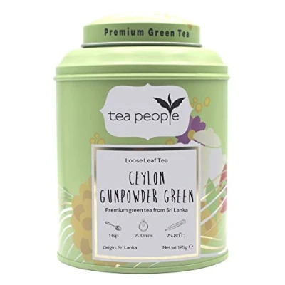 Image of Tea People Ceylon Gunpowder Green 125g Tin Caddy