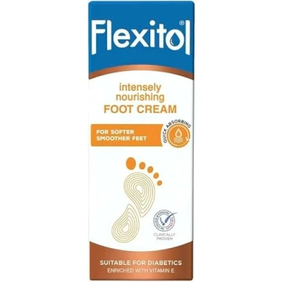 Image of Flexitol Intensely Nourishing Foot Cream; Quick Absorbing; Vitamin E Enriched Formula to Hydrate, Soften, and Moisturise Very Dry Feet Legs; Maintain Smooth Feet; 1 x 485g