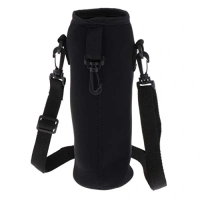 Image of MagiDeal Water Bottle Carrier Insulated Cover Bag Pouch Holder Shoulder Strap 1L