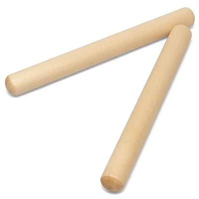 Image of Theodore CLA7 NT Wooden Claves Quality Rhythm Sticks Natural Pair
