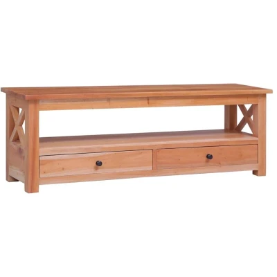 Image of vidaXL TV Cabinet 115x30x40 cm Solid Mahogany Wood