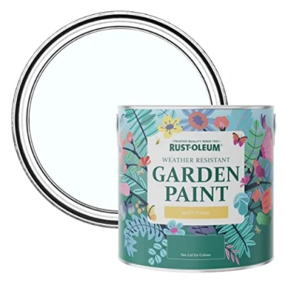Image of Rust Oleum Blue Mould Resistant Garden Paint In Matt Finish Icecap 2.5L