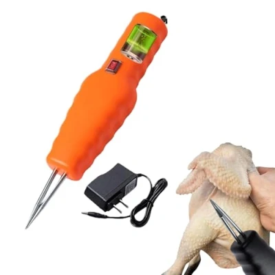 Image of Electric Quick Chicken Plucker Handheld Plucker, Portable Poultry for Duck Goose Bird Turkey (B Orange)