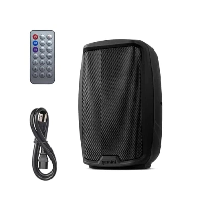 Image of Gemini Sound As 2108Bt Active Bluetooth Pa System, 8&quot; Inch Woofer 500W Watts Dj Speakers, Sd, USB, Xlr Input/Output, 2 X 1/4&quot; Microphone/Rca And Aux Inputs W/Handles, Tws