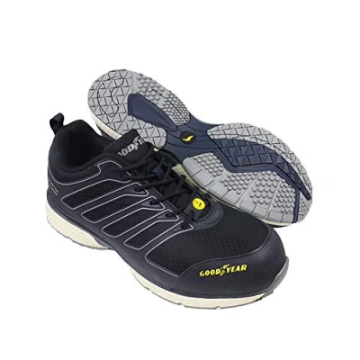 Image of Goodyear Mens Metal Free Water Resistant Safety Shoe Lightweight Composite Toe Flexible Midsole Workwear Trainer S3/SRC/HRO/ESD, Blue, 7 UK