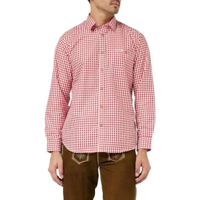 Image of Stockerpoint Men&#039;s Campos3 Trachtenhemden, Red (Red), XXL