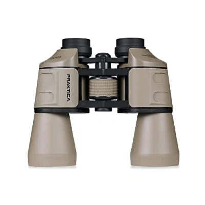 Image of Praktica Falcon 10x50mm Porro Prism Field Sand Binoculars Fully Coated Lenses, Sturdy Construction, Aluminium Chassis, Sharp Clear Image, Bird Watching, Sailing, Hiking, Sightseeing, Astronomy