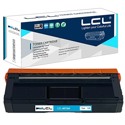 Image of LCL Remanufactured Toner Cartridge 407544 SP c250 c250dn c250sf C261SFNW (1Cyan) Replacement for Ricoh