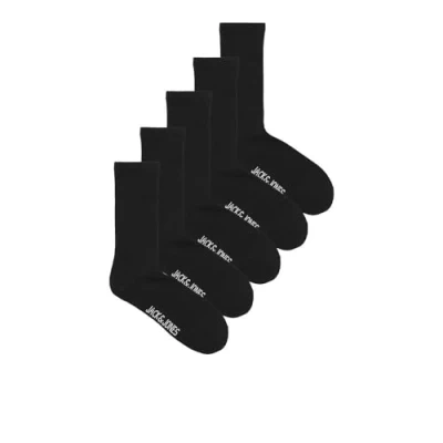 Image of Jack &amp; Jones Jacbasic Tennis SOCK 5 PACK Socks, Men&#039;s, Size: One Size, Black
