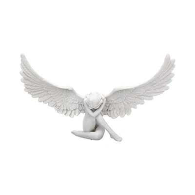 Image of Nemesis Now Angel&#039;s Sympathy Ornament 36cm, Heavenly Angel Figurine,White