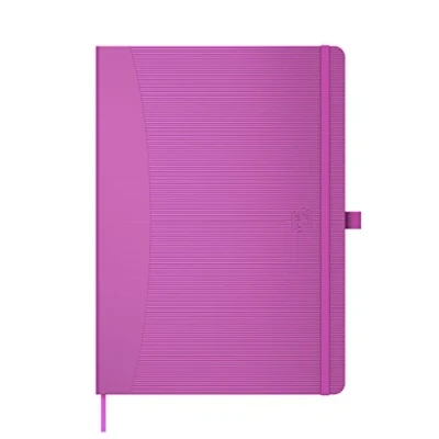 Image of Oxford Signature A5 Hardback Cover Casebound Journal Notebook Ruled 160 Pages, Dark Pink, Scribzee Compatible