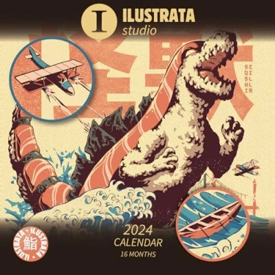 Image of Illustrata Calendar 2024 Month to a View Planner 30cm x Official Merchandise