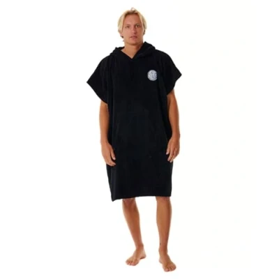 Image of RIP CURL Adults Womens Mens Unisex Logo Hooded Towel Changing Robe Poncho or for Beach Watersports &amp;