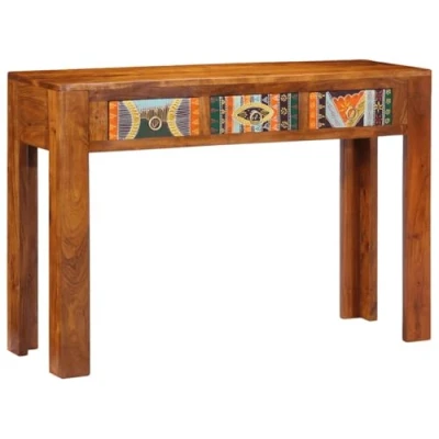 Image of vidaXL Console Table 110x35x75 cm Solid Wood Acacia