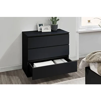 Image of Birlea Oslo 3 Drawer Chest Black