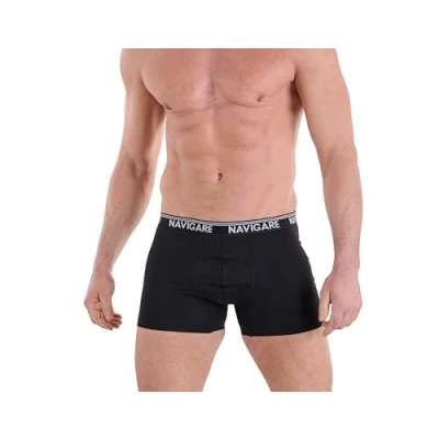 Image of Navigare Men&#039;s 573/E (pacco da 6) Boxer Shorts, Black, Large (Sizes:5) (Pack of