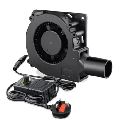 Image of 120mm Blower Fan 12V Radial AC 220V Powered Cooling Centrifugal Air For BBQ Inflatables Fireplace