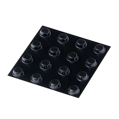 Image of Happy Bananas Mini Self Adhesive Flat Topped Bumper Pads Stops Rubber Feet for Coasters, Glass, Ceramics, Crafts 8mm x 3mm (16, Black)