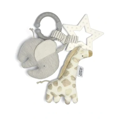 Image of Mamas &amp; Papas Linkie Teething Toy, Welcome To The World, Safari