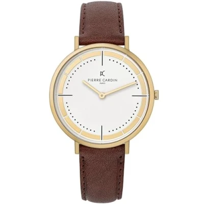Image of Pierre Cardin Men&#039;s Analogue Quartz Watch with Leather Strap CBV.1031