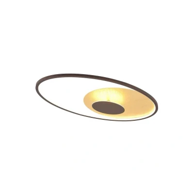 Image of Lindby LED ceiling light Feival, 73 cm x 43 cm, rust/ gold