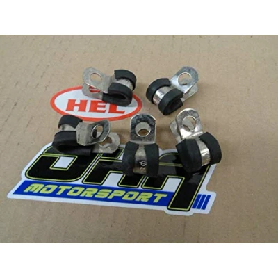 Image of HEL Performance Motorcycle Bike Car Brake Line P Clip Fastener 5 Pack NEW