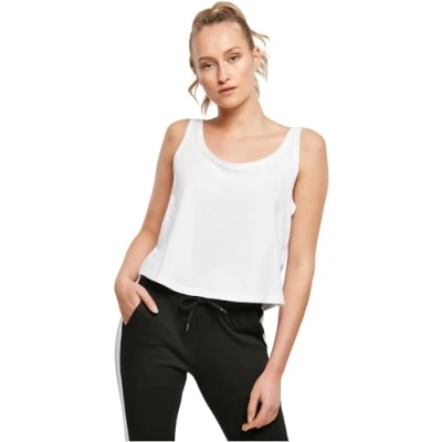Image of Build Your Brand Ladies Oversized Tanktop, Women’s T Shirt, white, L BY051 00220 0042