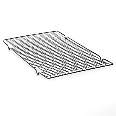 Image of Cooling Rack Wire Multipurpose Non Stick Steel Mesh Cake for Even and Fast Muffins, Biscuits, Bread Loaf Large (1)