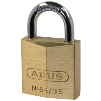 Image of Abus 84/35 C/F Solid Brass Padlock with Hardened Steel Shackle 35 mm