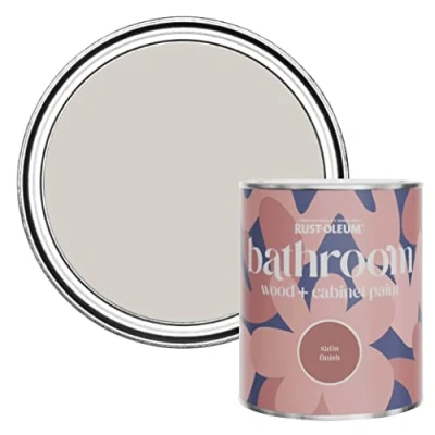 Image of Rust Oleum Purple Moisture Resistant Bathroom Wood and Cabinet Paint in Satin Finish Babushka 750ml