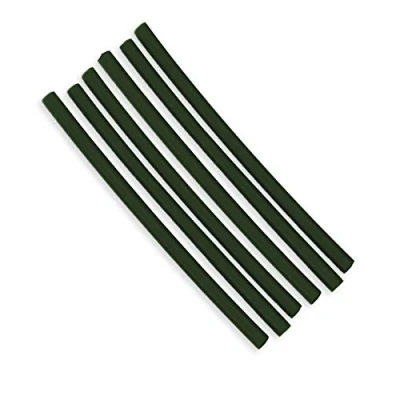 Image of Bank Tackle Heat Shrink Tubing Small 1.6mm and Large 2.4mm Black Clear Available Carp Fishing for Ronnie Rigs (Green, 2.4mm)