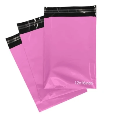 Image of PACKY® 50 Pink Postage Bags 12&#039;&#039; x 16&#039;&#039; Self Sealed Parcel 300mm 400mm Strong Waterproof Colour Mailing Eco Friendly Poly Mailers Delivery Courier Shipping Mailer