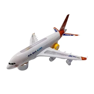 Image of DIOXSTAR SDMAX Kids Airbus Flash Electronic Airline A380 Toy with Lights and Sound Deal on Children Gift, Smooth, Lightweight, Compact Size Effortless Play, Vibrant Flashing Lights,