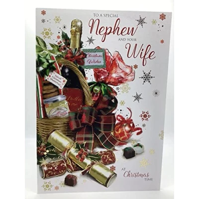 Image of Words N Wishes Nephew and Wife Christmas Card to A Special Your at Time