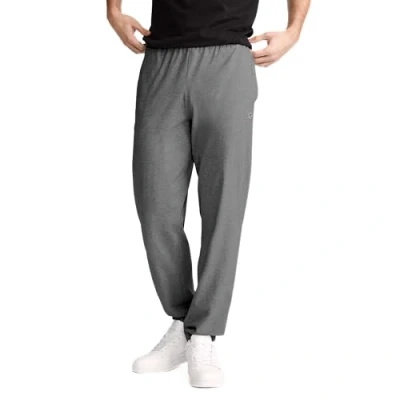 Image of Champion Men&#039;s Closed Bottom Light Weight Jersey Sweatpant Home Other, Granite Heather, M UK