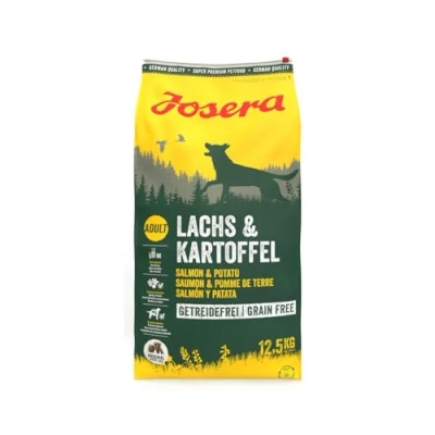 Image of Josera Salmon &amp; Potato grain free complete dry food for adult and senior dogs 12.5kg