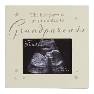 Image of Widdle Celebrations &#039;Best Parents get Promoted to Grandparents&#039; Baby&#039;s Scan Photo Frame 1361