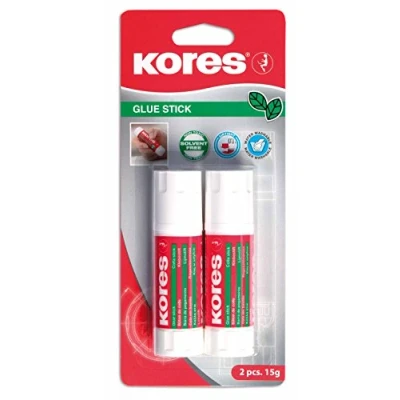Image of Kores Glue Stick Strong Hold White Adhesive Glue, Safe, Non Toxic Craft School Supplies, Aesthetic Stationery, Sticks, Office Pack of 12x 8g