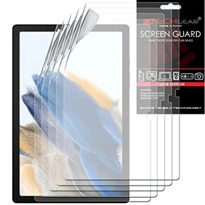 Image of TECHGEAR 5 Pack Galaxy Tab A8 10.5&quot; Screen Protectors (SM X200 / SM X205), Ultra CLEAR Protector Guard Cover Designed for Samsung 2022