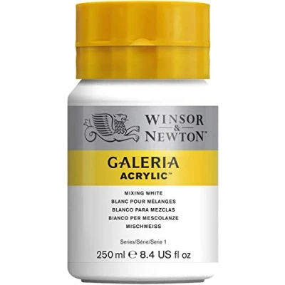 Image of Winsor &amp; Newton 250ml Galeria Acrylic Paint Mixing White