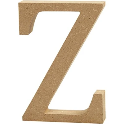 Image of Creativ 56335 &quot;Z&quot; MDF Letter, Brown, 13 x 2 cm