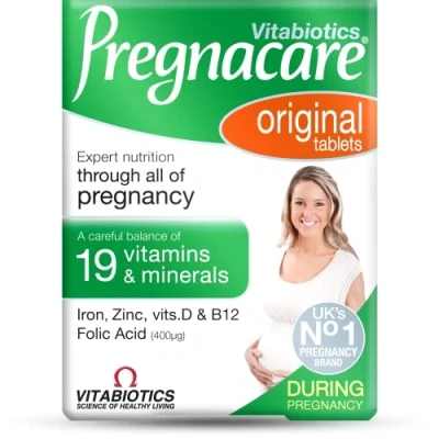 Image of Pregnacare Original Formula Tablets During Pregnancy Support Vitamins and Supplements, 30