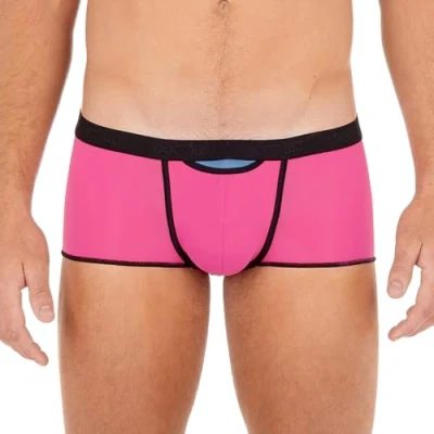 Image of Hom Men&#039;s Ho1 Plume Boxer Shorts hispter underwear, Pink, M