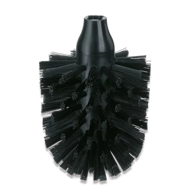 Image of Kela Toilet Brush Head La Brosse of Plastic in Black, 8 x 12.5 cm