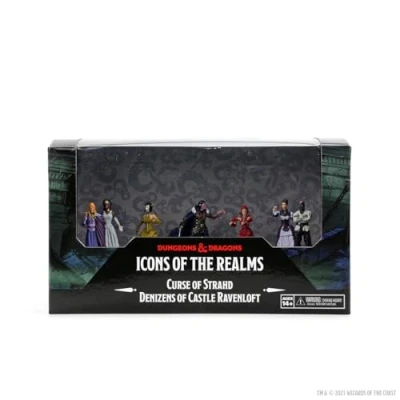 Image of WizKids Dungeons and Dragons Icons of the Realms, Curse Strahd Denizens Castle Ravenloft, DnD Miniatures