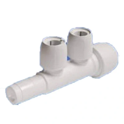 Image of Hep2O 22mm x 15mm 2 Port Closed Manifold